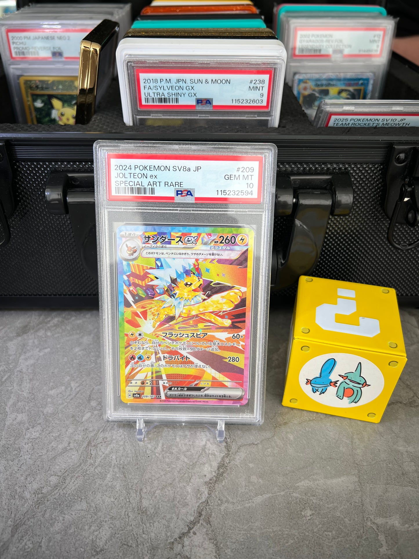 PSA 10 – Jolteon ex 2024 Pokémon Japanese SV8a Scarlet & Violet #209 SAR/Jolteon ex