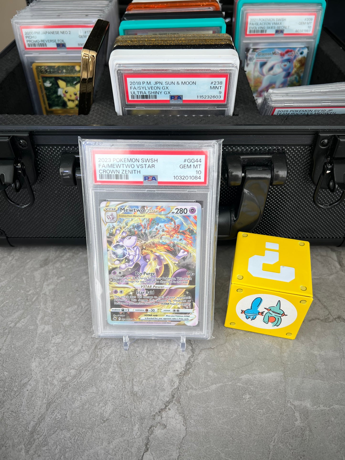 PSA 10 – Mewtwo VSTAR 2023 Pokémon Sword & Shield Crown Zenith #GG44 FA/Mewtwo VSTAR