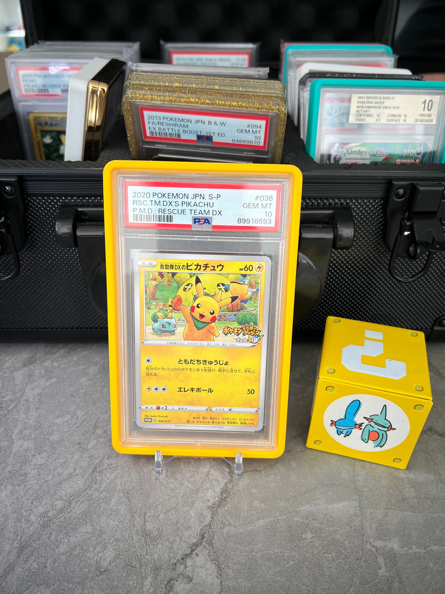 PSA 10 – Pikachu 2020 Pokémon Japanese S-P Promo #036 Rescue Team DX Pikachu