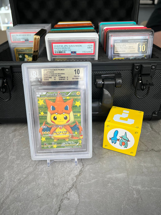 Poncho Charzard Y Pikachu BGS 10