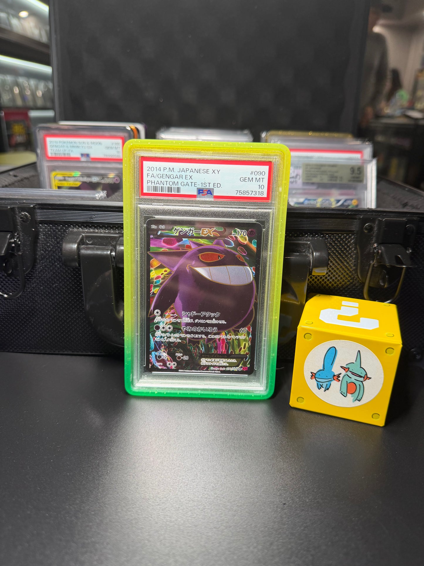 PSA 10 – Gengar EX 2014 P.M. Japanese XY Phantom Gate – 1st Ed. FA/Gengar EX #090