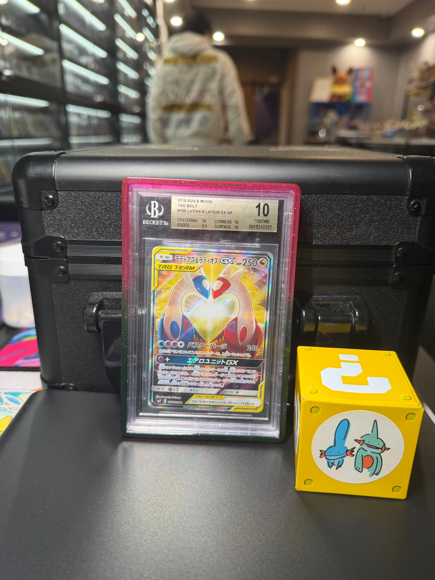 BGS 10 – Latias & Latios GX 2018 Pokémon Sun & Moon Tag Bolt SR #105